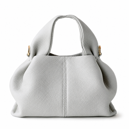 Sac à main femme blanc crème Louisa Marie en cuir véritable avec design élégant – Lana Paris