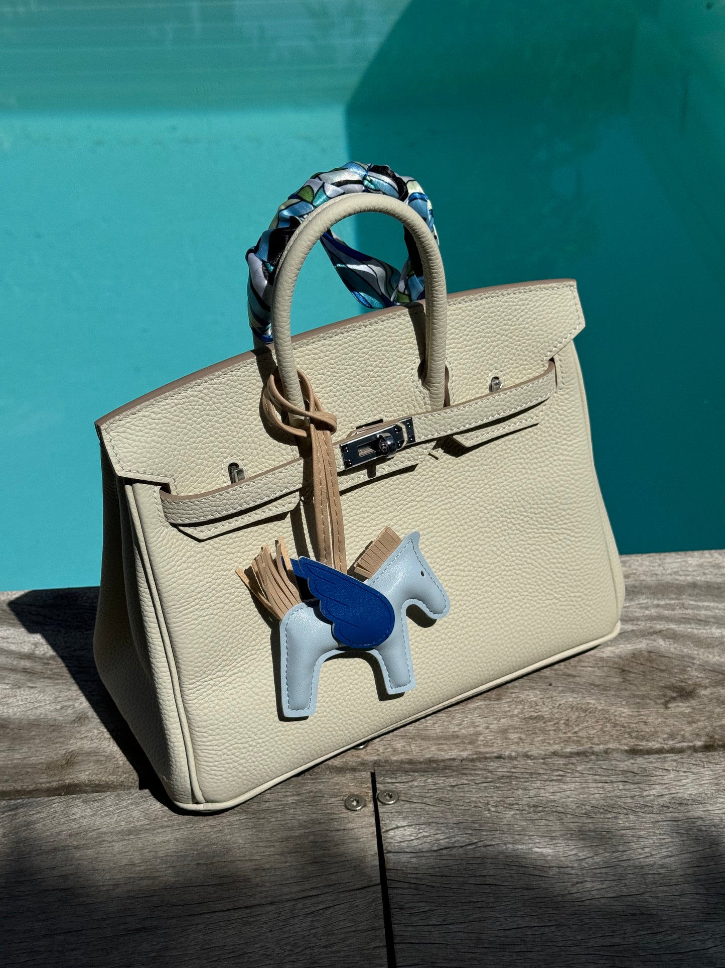 Sac à main femme blanc crème en cuir véritable avec design élégant Lana Paris