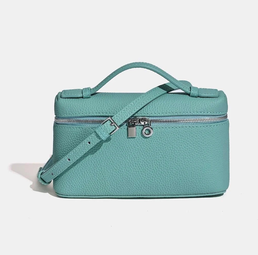 ALMA LAGOON | Sac en cuir bleu turquoise | Lana Paris
