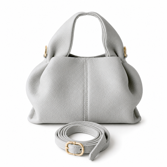 Sac à main femme blanc crème Louisa Marie en cuir véritable avec design élégant – Lana Paris