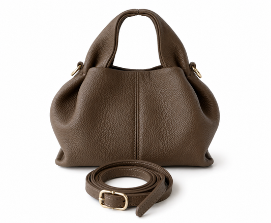 Sac à main en cuir choco pour femme Lana Paris