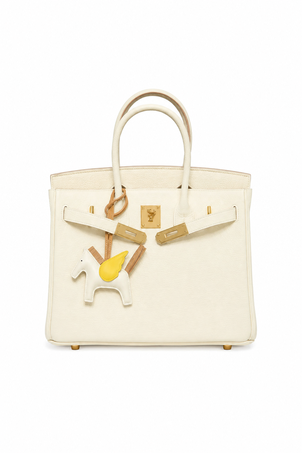 Sac à main femme blanc crème en cuir véritable avec design élégant Lana Paris