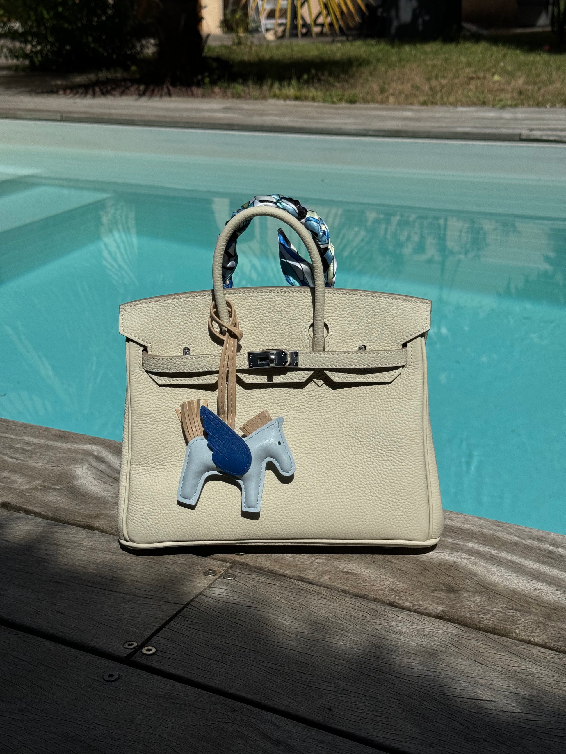 Sac à main femme blanc crème en cuir véritable avec design élégant Lana Paris