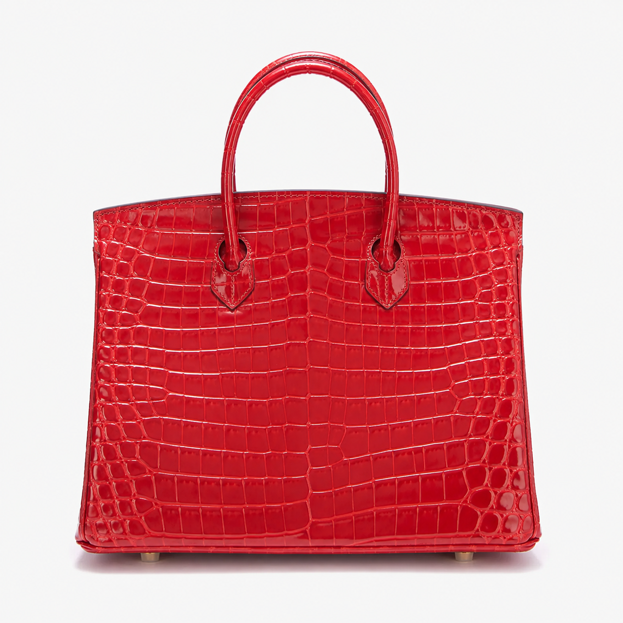 Sac VERA RUBINO rouge Python vue de dos – LANA PARIS