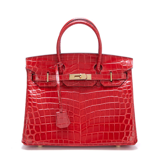 Sac VERA RUBINO rouge Python en cuir véritable – LANA PARIS